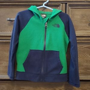 Boys North Face zip up fleece jacket